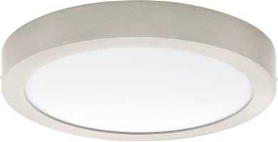 Deckenleuchte LED Ø300 nickel-matt 3000K FUEVA 1 22W IP20 2200lm 