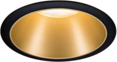 Einbauleuchten Set Cole Coin 3StepDim rd starr LED 1x6W 2700K schwarz/gold 