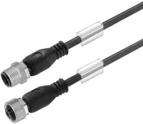 Sensor-Aktor-Leitung (konfektioniert) Verbindungsleitung M12 / M12 4 3 