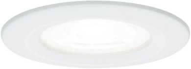 Einbauleuchten Set Nova rund starr LED IP44 1x6,5W 4000K GU10 51mm weiß matt 