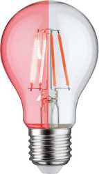 LED Lampe Filament rot 1,3W E27 klarglas 230V 