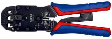 Crimpzange für Westernstecker brüniert mit Mehrkomponenten-Hüllen 200 