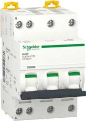 LS-Schutzschalter 4-polig 6kA /10kA C-Char 20A 3TE 