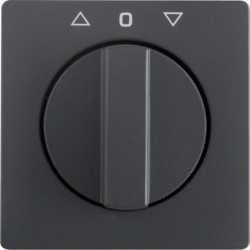 Zentralstück mit Drehkopf für Jalousie-Drehschalter Q.1/Q.3 anthrazit 