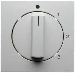 Zentralstück mit Drehkopf für 3S S.1 polarweiß 