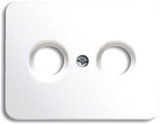 Abdeckung alpha für Antennensteckdosen mit 2 Anschlüsse 