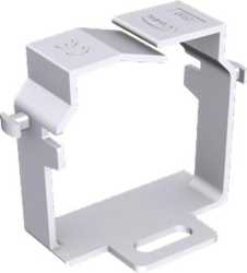 Drahthalteklammer lichtgrau RAL7035 80x60 U43X 