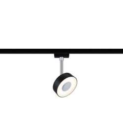 URail Spot Circle 1x5W Schwarz matt Chrom Metall Kunststoff 2700K dim 