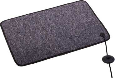 Heizteppich mit Steckerleitung, grau, 60x100cm, 150W, 230V 