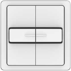 Doppeltaster inkl. Tast/Rast Funktion für 2 Jalousien 