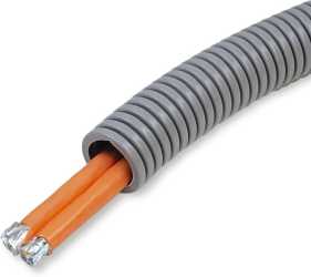 Panzerrohr vorverdrahtet FXPR 25 grau mit 1xCAT7 Duplex/LAN1000 