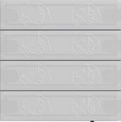 KNX Tastsensor 4 Komfort 4-fach TS4 Anthrazit 