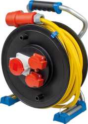 Kabeltrommel 25m 5G2,5 gelb CEE-Stecker 16A 5-polig 