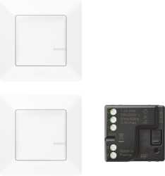 STAND-ALONE-SET Mikromodul + 2 Sender Valena Life with Netatmo Ultraweiss 
