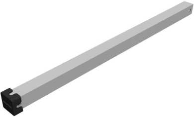 Strebe mit Endkappe 338mm 