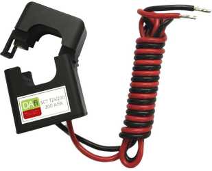 Stromwandler 200A / 5A teilbar (1 Stk.) inkl. 1m Anschlusskabel 