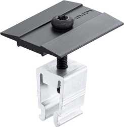 Mittelklemme MSP-PR-MCBG 28 - 45 mm schwarz leitend 