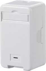 Keystone Anschlussdose AP 1 Port unbestückt reinweiß 