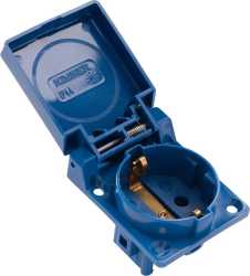 Einbausteckdose mit Klappdeckel 