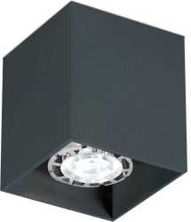 HV-Aufbaustrahler Spotlight eckig GU10 1x50W schwarz 