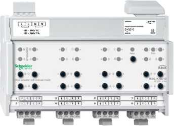 Jalousieaktor REG-K/8x/10 mit Handbetätigung - lichtgrau 