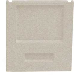 Montageprofil Beton Endkappe grau ohne Kabelauslass / Montageprofil Beton 