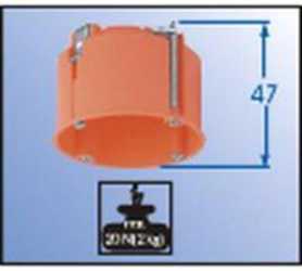 Hohlwand Deckenleuchten-Anschlussdose m. Metallgewinde M5 f. Leuchtenhaken 
