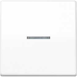 Wippe mit Lichtleiter für KNX Taster 1fach Duroplast Serie AS alpinweiß 