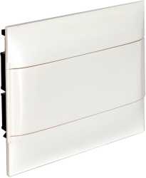 Practibox S UP-Hohlwandverteiler mit Kunstofftür weiss 1x 12 Module 