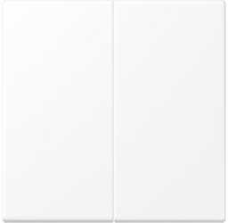 Wippe 2-fach Duroplast lack. Serie LS schneeweiß matt 