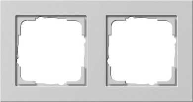 Abdeckrahmen 2-fach E2 grau matt 
