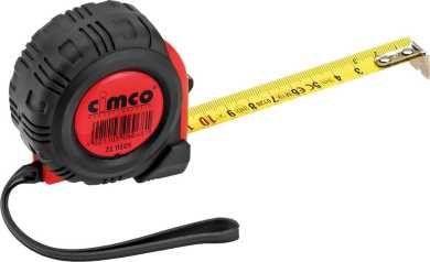 Bandmaß 5m schwarz/rot 