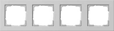 Abdeckrahmen 4-fach Gira E2 Grau matt 