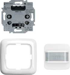 Busch-Wächter 180 flex SET Komfort Sensor Selectlinse Relais-Einsatz Alpinweiß 