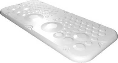 SZ Kunststoff-Flanschplatten für AX mit Membranen BT: 339x149 mm Größe 2 