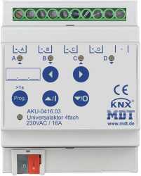 Universalaktor 4-fach 4TE REG 16A 230VAC 100µF 15EVG 