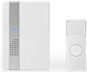 Drahtlos-Türklingel-Set Netzbetrieb 36 Melodien 80 dB IP44 weiß 