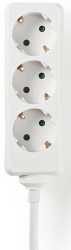 Steckdosenleiste Schutzkontakt 3-Wege 1,5 m 3680 W Weiß 