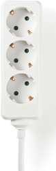 Steckdosenleiste Schutzkontakt 3-Wege 3,0 m 3680 W Weiß 
