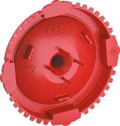 UP Signaldeckel für Unterputzdose DM 60mm PE signalrot RAL3001 