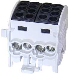 Hauptleitungsklemme ZK 25/1 1x8 AL/CU 080120-4-3 schwarz 