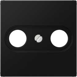 Abdeckung für Antennendosen, Thermoplast lackiert, Serie A, graphitschwarz matt 