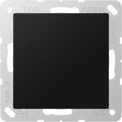 Blind-Abdeckung (verrastet), Thermoplast lackiert, Serie A, graphitschwarz matt 