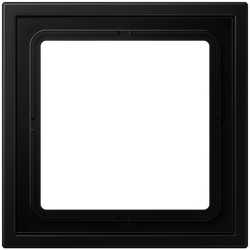 Rahmen 1fach senkrechte und waagerechte Montage LS ZERO graphitschwarz matt 