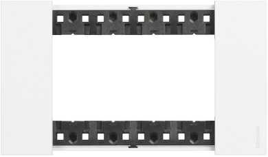 Abdeckrahmen LivingNow 4-modulig in der Farbausführung weiß 