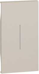 LivingNow 2-modulige Tastenabdeckung ohne Symbol in der Farbausführung Sand 