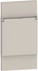 LivingNow Abdeckung mit Klappdeckel für Schutzkontakt-Steckdose Farbe Sand 