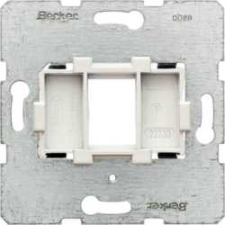 Tragplatte mit weißer Aufnahme 1-fach Modul Einsatz 