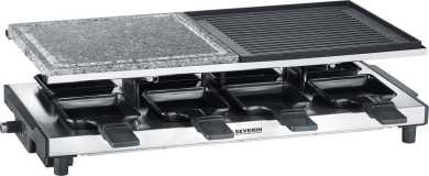 Raclette-Grill mit Naturgrillstein und Grillplatte RG 2373 