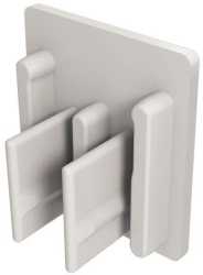 Endkappe für 3-phasige Schienen mit 16 mm² der Typenreihen EVGK und GVK 